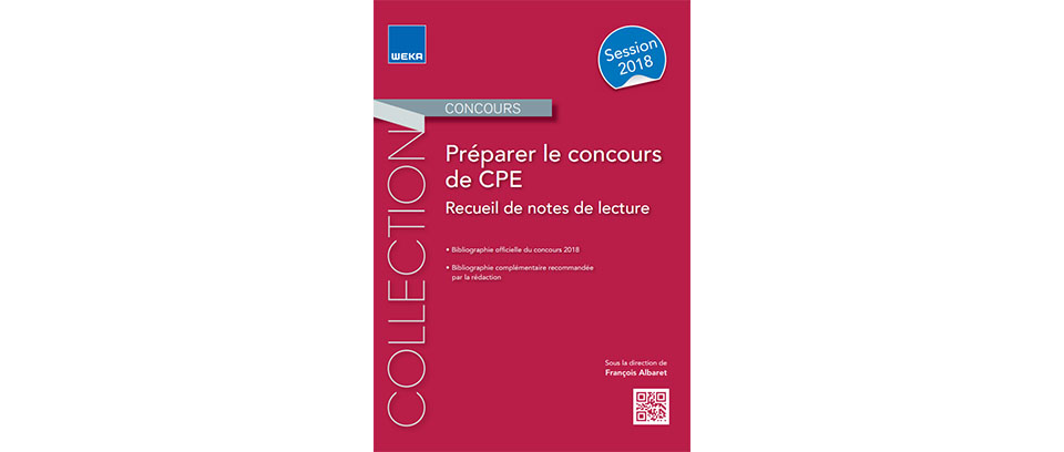 Ce recueil de notes de lecture présente les ouvrages de la bibliographie officielle du concours CPE 2018.