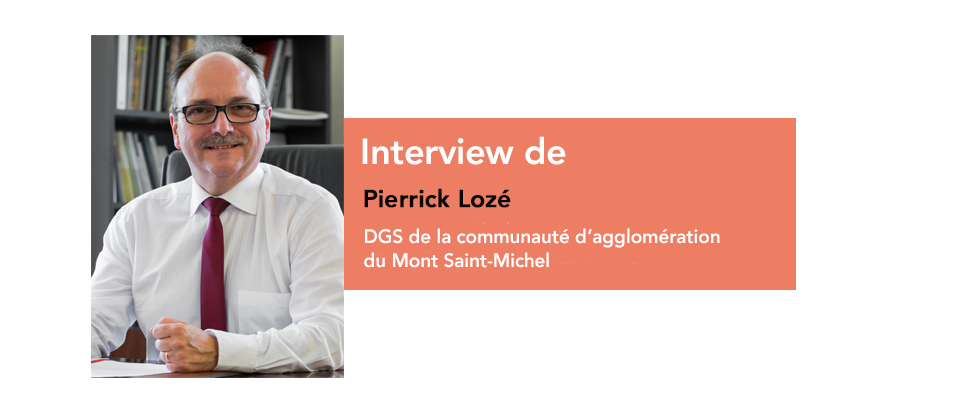 Pierrick Lozé, DGS de la communauté d’agglomération du Mont Saint-Michel « Pour une transversalité concrète » A l’heure où le management devient la clé du succès dans le privé, les collectivités territoriales se convertissent, poussées il est vrai par un contexte permanent de réformes territoriales. Illustration à la communauté d’agglomération du Mont-Saint-Michel. A lire sur Etoile Mag Actualités.